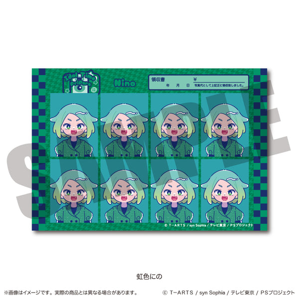 『アイドルタイムプリパラ』証明写真風ステッカー B 虹色にの
