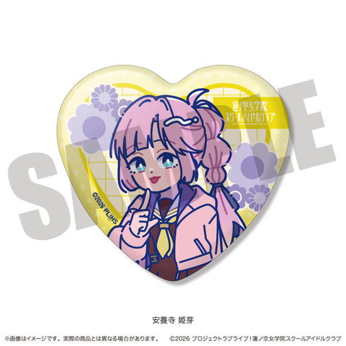 『ラブライブ!蓮ノ空女学院スクールアイドルクラブ』にゅ〜とろ 第二弾 トレーディングキラキラハート缶バッジ【BOX】