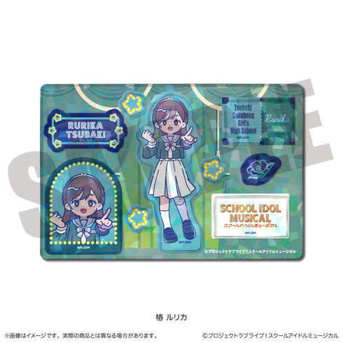 『スクールアイドルミュージカル』にゅ〜とろ ホログラムステッカーシート A 椿 ルリカ