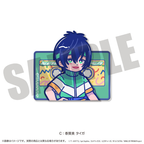 『KING OF PRISM』にゅ〜とろ 第一弾 背景付きアクリルクリップ C 香賀美 タイガ