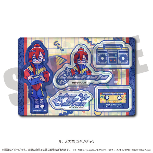 『KING OF PRISM』にゅ〜とろ 第一弾 ホログラムステッカーシート B 太刀花 ユキノジョウ