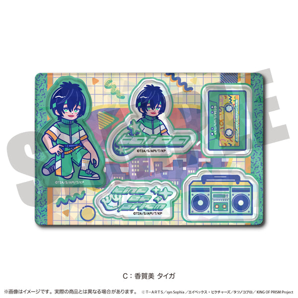 『KING OF PRISM』にゅ〜とろ 第一弾 ホログラムステッカーシート C 香賀美 タイガ