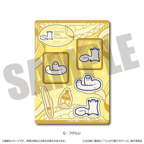 "The Atelier of the Pointed Hat" Nyu~toro Reusable Sticker Sheet G: Brush Bug