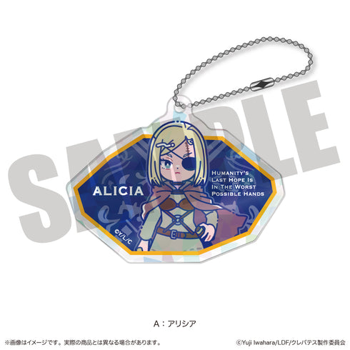 『クレバテス-魔獣の王と赤子と屍の勇者-』にゅ〜とろ ホログラムアクリルキーホルダー A アリシア