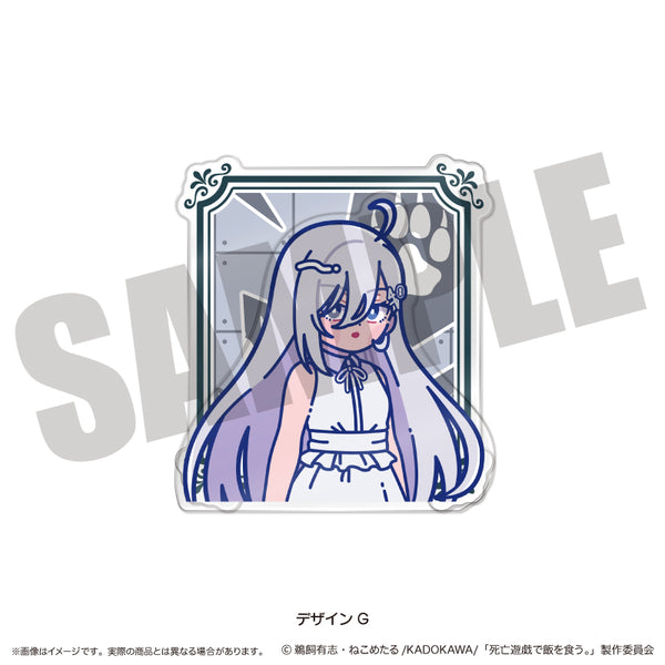 『死亡遊戯で飯を食う。』にゅ〜とろ 背景付きアクリルクリップ G 幽鬼