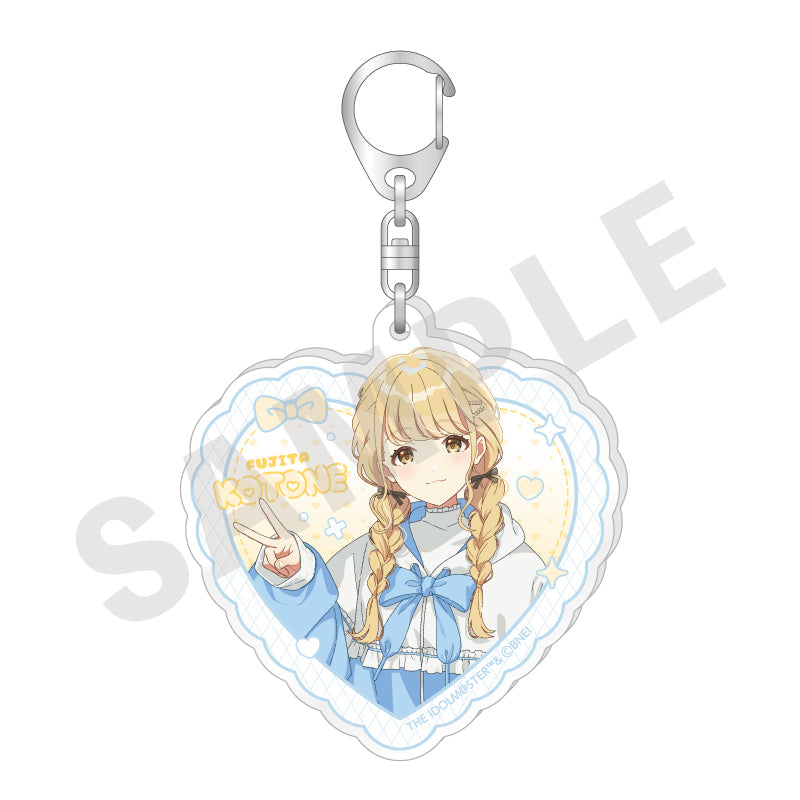 アイドル キーホルダー アクリル製 アイドルマスター シンデレラガールズ 公式ステンドグラス風