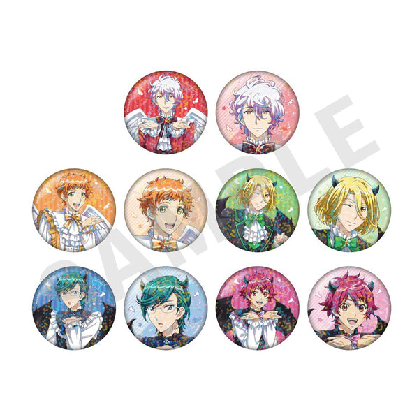 『美男高校地球防衛部ETERNAL LOVE!』トレーディングホログラム缶バッジ 天使と悪魔ver.(HAPPY KISS)(全10種)【BOX】