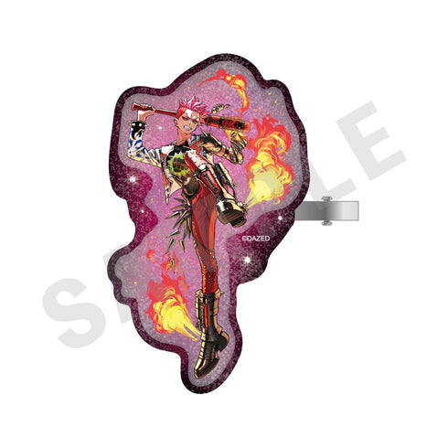 『超人的シェアハウスストーリーカリスマ』キラキラ二層アクリルヘアクリップ(猿川 慧)