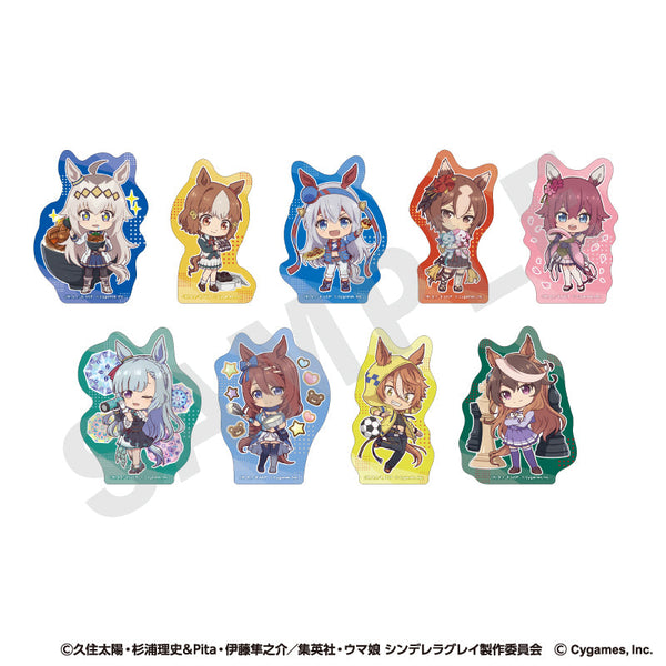 『ウマ娘 シンデレラグレイ』らぶいっと!シリーズ トレーディングダイカットステッカー(全9種)【BOX】