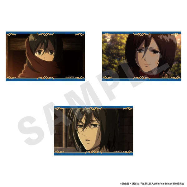 『進撃の巨人』ビジュアルカード3枚セットA(ミカサ)