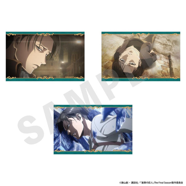 『進撃の巨人』ビジュアルカード3枚セットA(リヴァイ)