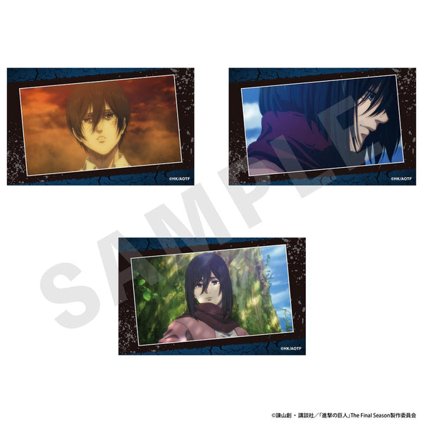 『進撃の巨人』ビジュアルカード3枚セットB(ミカサ1)