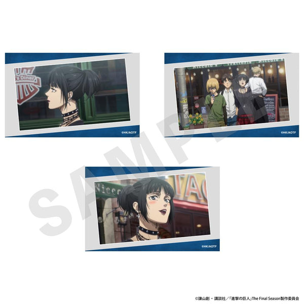 『進撃の巨人』ビジュアルカード3枚セットB(ミカサ2)