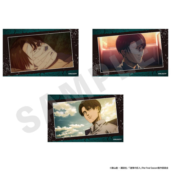 『進撃の巨人』ビジュアルカード3枚セットB(リヴァイ1)