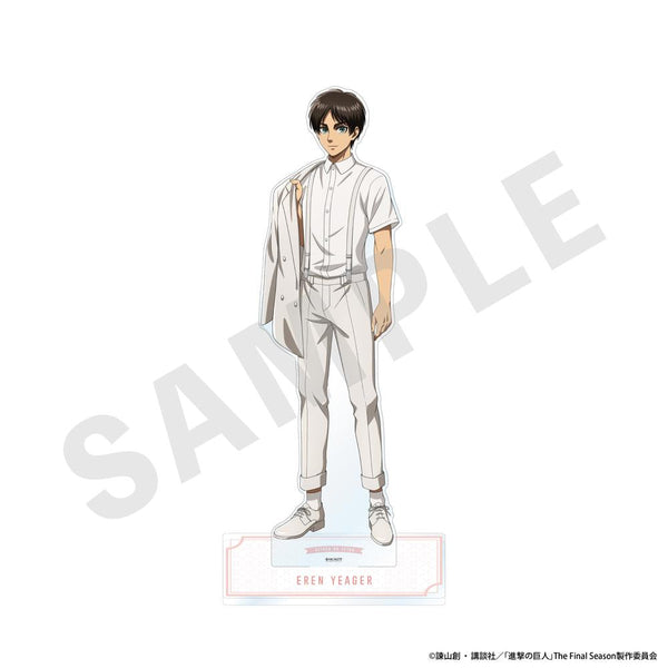 『進撃の巨人』ホワイトコーデシリーズ ビッグアクリルスタンド(エレン)