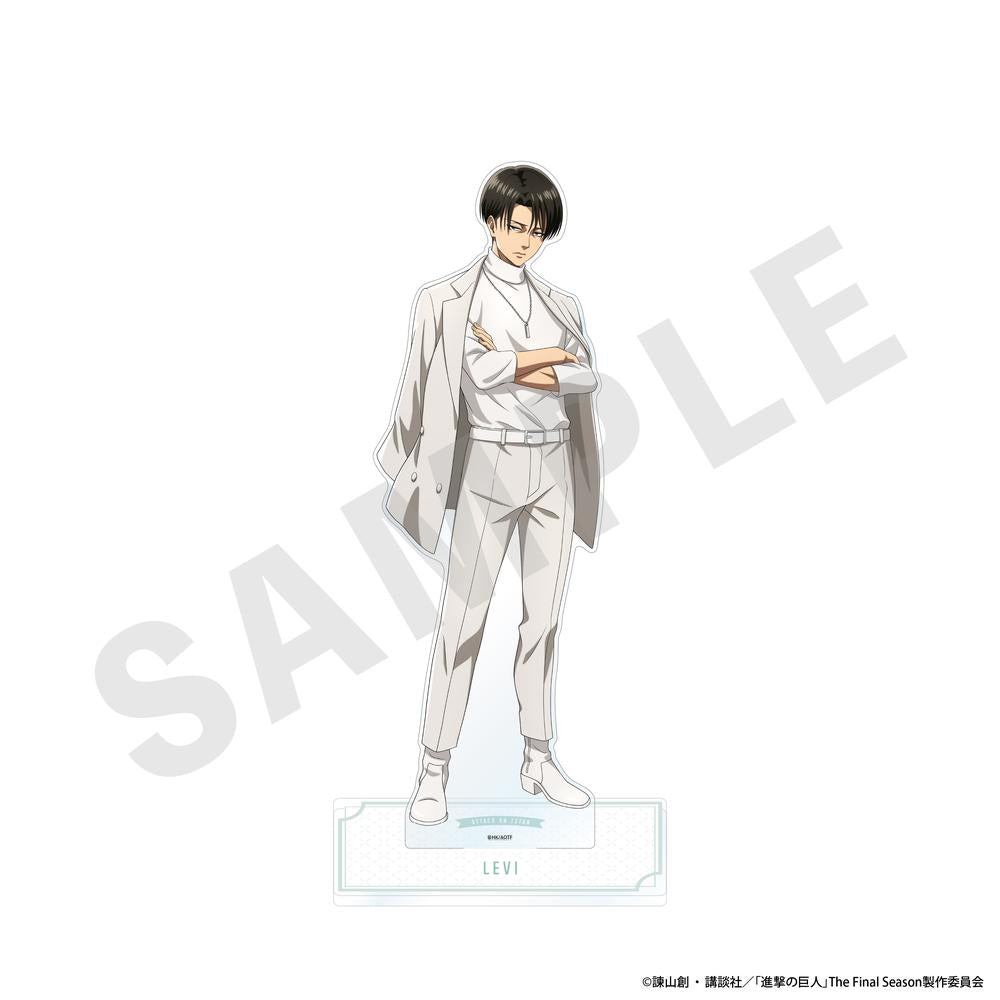 進撃の巨人　リヴァイ　ホワイトコーデシリーズ　ビッグアクリルスタンド 進撃の巨人』ホワイトコーデシリーズ ビッグアクリルスタンド(リヴァイ