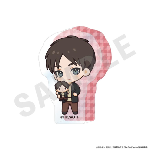 『進撃の巨人』ミニキャラだっこシリーズ ミニダイカットアクリルブロック(エレン)