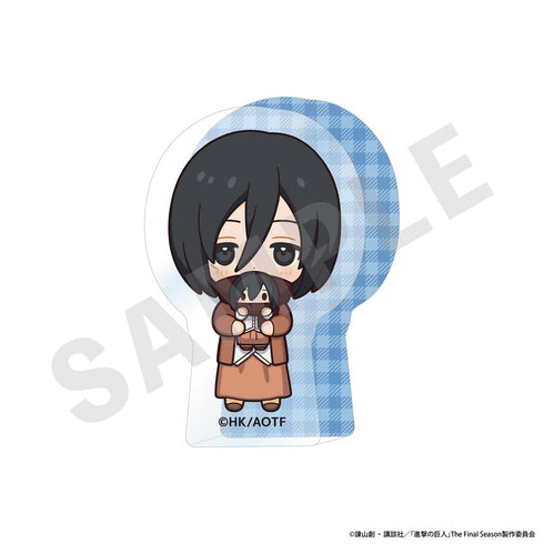 『進撃の巨人』ミニキャラだっこシリーズ ミニダイカットアクリルブロック(ミカサ)