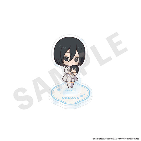 『進撃の巨人』ミニキャラホワイトコーデシリーズ アクリルスタンド(ミカサ)
