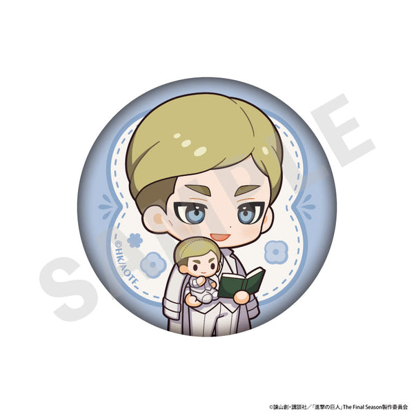 『進撃の巨人』ミニキャラホワイトコーデシリーズ 缶バッジ(エルヴィン)