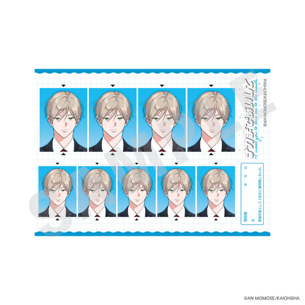 『ナカまであいして』証明写真風ステッカー(常盤)