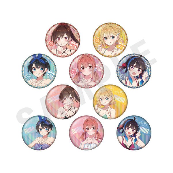 『彼女、お借りします』トレーディングオーロラ缶バッジ リデザイン(全10種)【BOX】