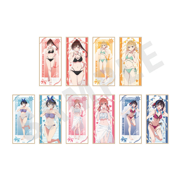 『彼女、お借りします』トレーディングロング色紙 リデザイン(全10種)【BOX】