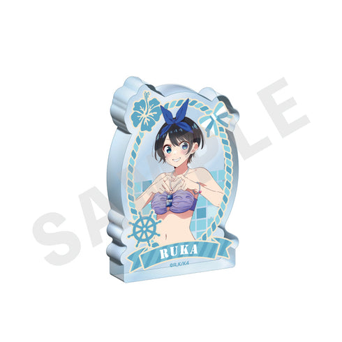 『彼女、お借りします』ミニアクリルブロック リデザイン(更科瑠夏)