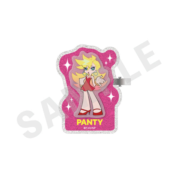 『New PANTY & STOCKING with GARTERBELT』キラキラアクリルヘアクリップ(パンティ)