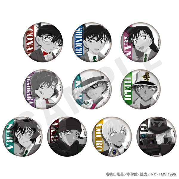 『名探偵コナン』ペイントラクトシリーズ トレーディングティンクル缶バッジ モノクロver.(全10種)【BOX】