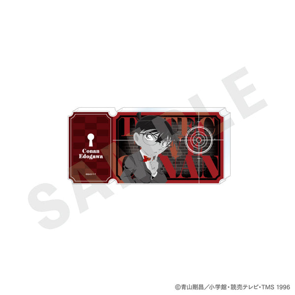 『名探偵コナン』ペイントラクトシリーズ チケット風アクリルブロック モノクロver.(江戸川コナン)