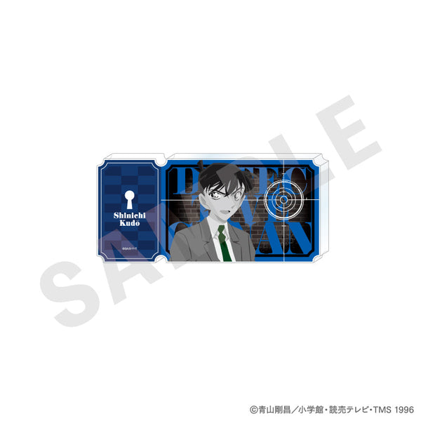 『名探偵コナン』ペイントラクトシリーズ チケット風アクリルブロック モノクロver.(工藤新一)