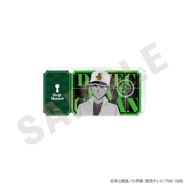 『名探偵コナン』ペイントラクトシリーズ チケット風アクリルブロック モノクロver.(服部平次)