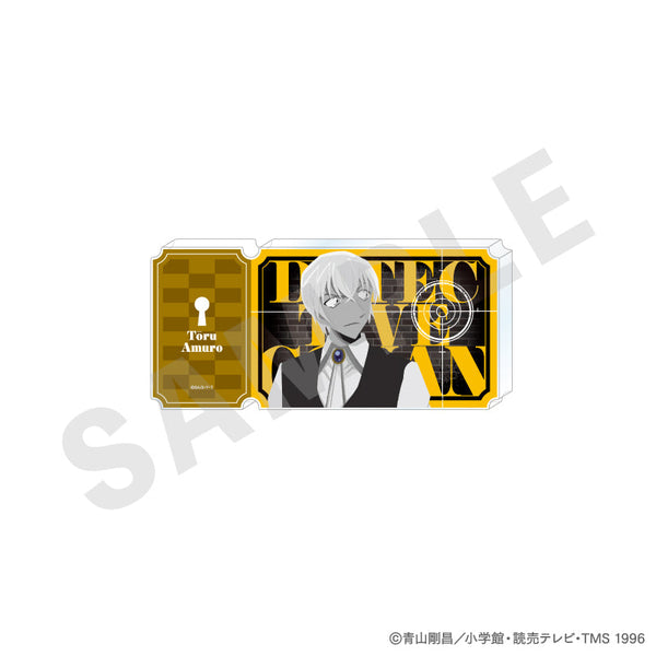 『名探偵コナン』ペイントラクトシリーズ チケット風アクリルブロック モノクロver.(安室透)