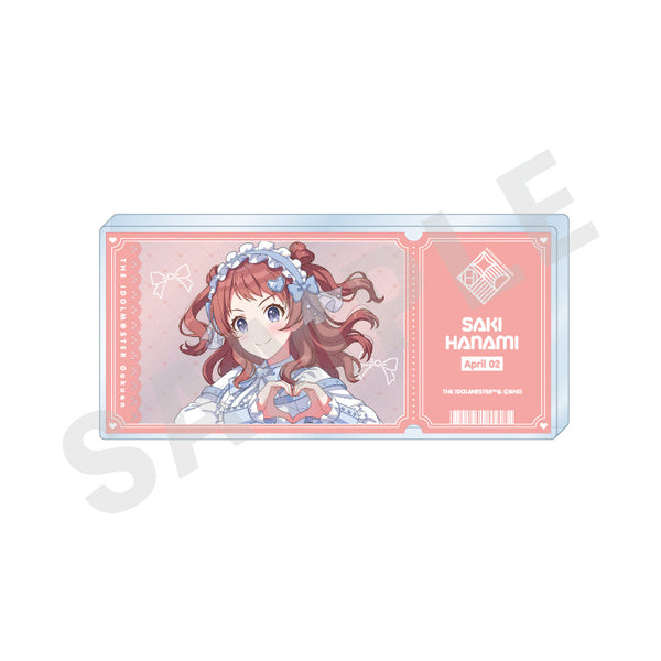 『学園アイドルマスター』チケット風アクリルブロック(花海 咲季)