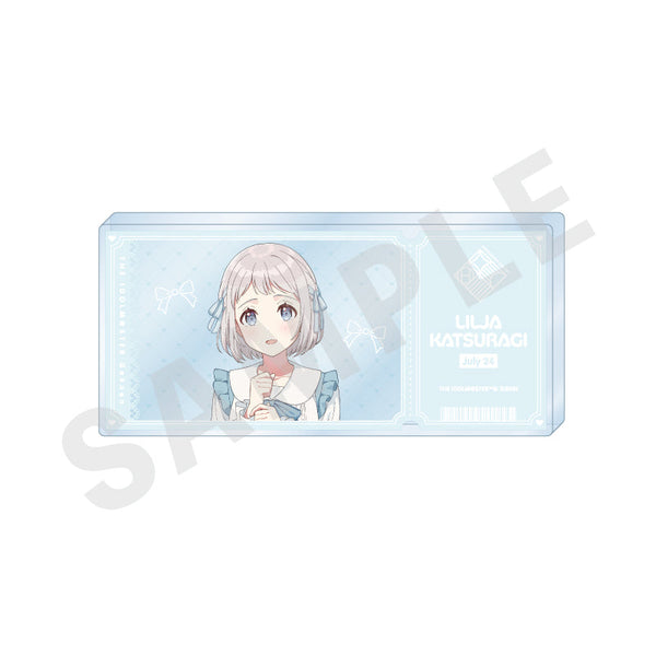 『学園アイドルマスター』チケット風アクリルブロック(葛城 リーリヤ)
