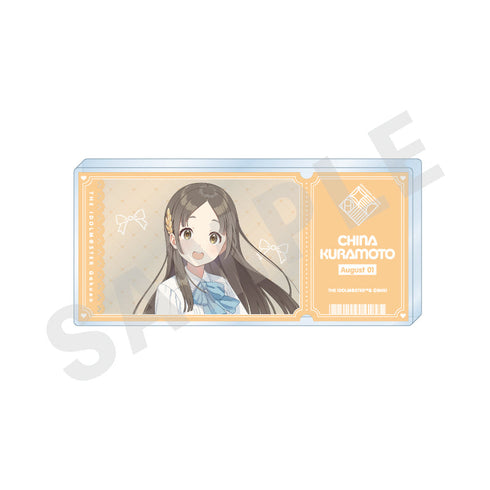 『学園アイドルマスター』チケット風アクリルブロック(倉本 千奈)