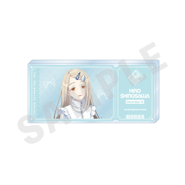 『学園アイドルマスター』チケット風アクリルブロック(篠澤 広)