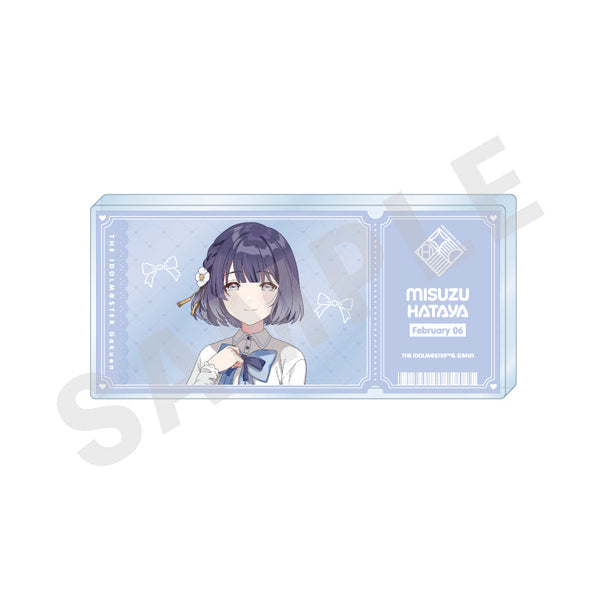 『学園アイドルマスター』チケット風アクリルブロック(秦谷 美鈴)