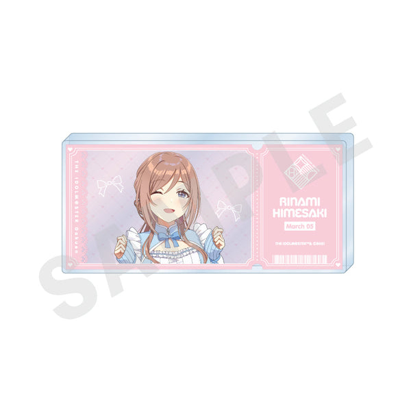 『学園アイドルマスター』チケット風アクリルブロック(姫崎 莉波)