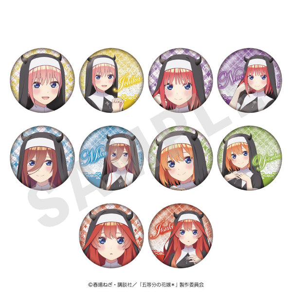 《五等分的新娘*》閃粉徽章 小惡魔修女版(全10種)【BOX】