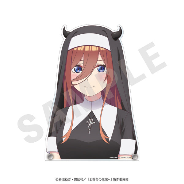 《五等分的新娘*》鏤空壓克力板 小惡魔修女版(中野三玖)