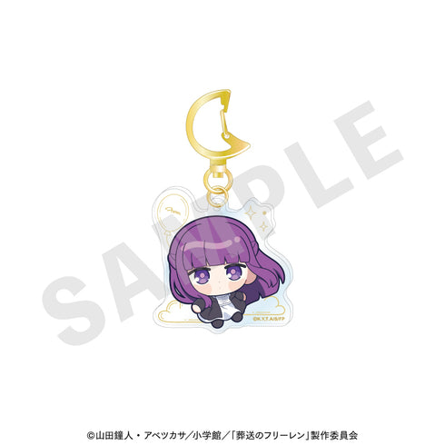 The Souvenir Freelen" Fluffy 系列壓克力鑰匙扣(蕨類)。