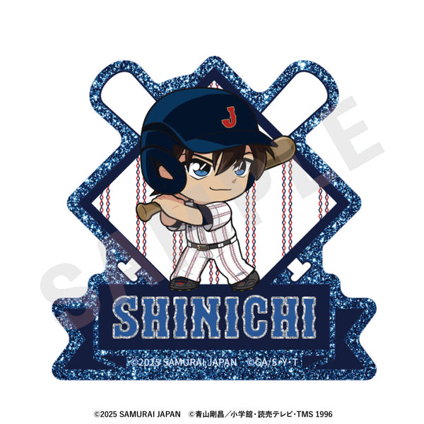 『侍ジャパン×名探偵コナン』ミニキャラ キラキラお名前バッジ(工藤新一)