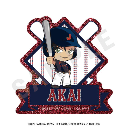 『侍ジャパン×名探偵コナン』ミニキャラ キラキラお名前バッジ(赤井秀一)