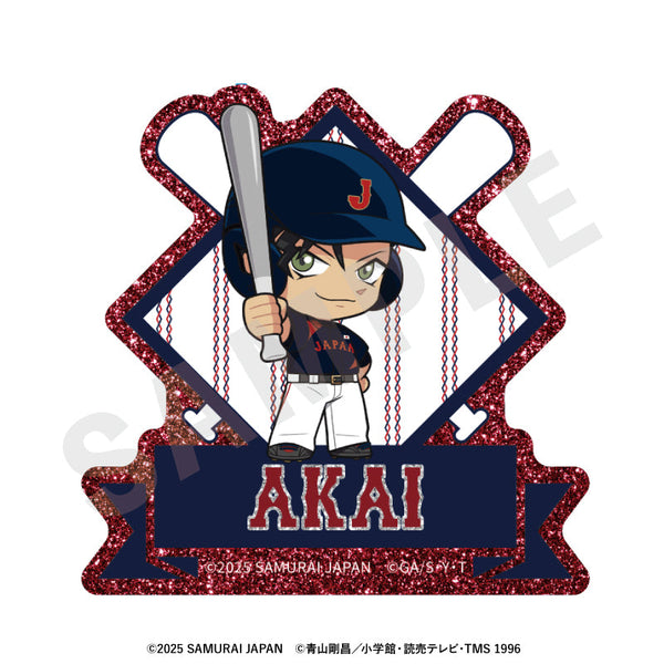 『侍ジャパン×名探偵コナン』ミニキャラ キラキラお名前バッジ(赤井秀一)