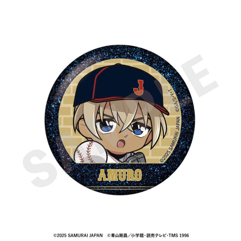 『侍ジャパン×名探偵コナン』ミニキャラ トレーディングキラキラ缶バッジ(全8種)【BOX】