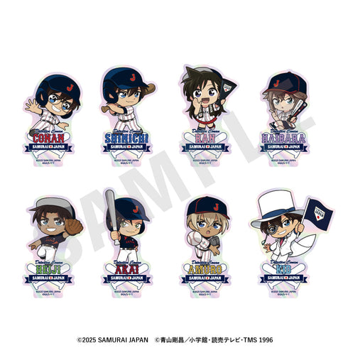 『侍ジャパン×名探偵コナン』ミニキャラ トレーディングオーロラステッカー(全8種)【BOX】