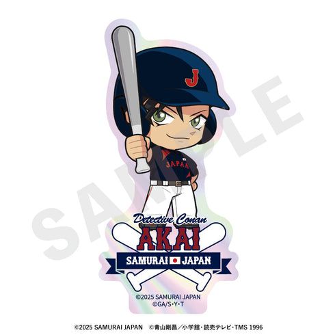『侍ジャパン×名探偵コナン』ミニキャラ トレーディングオーロラステッカー(全8種)【BOX】