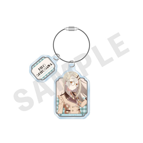 "Gakuen Idolmaster" Wire Acrylic Keychain: Glasses × Latte Outfit Ver. (Hiroshi Shinozawa)